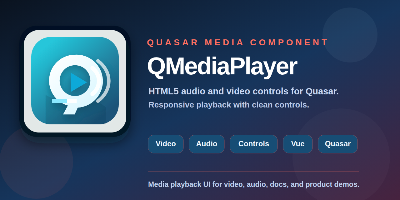 GitHub - quasarframework/quasar-ui-qmediaplayer: QMediaPlayer for ...