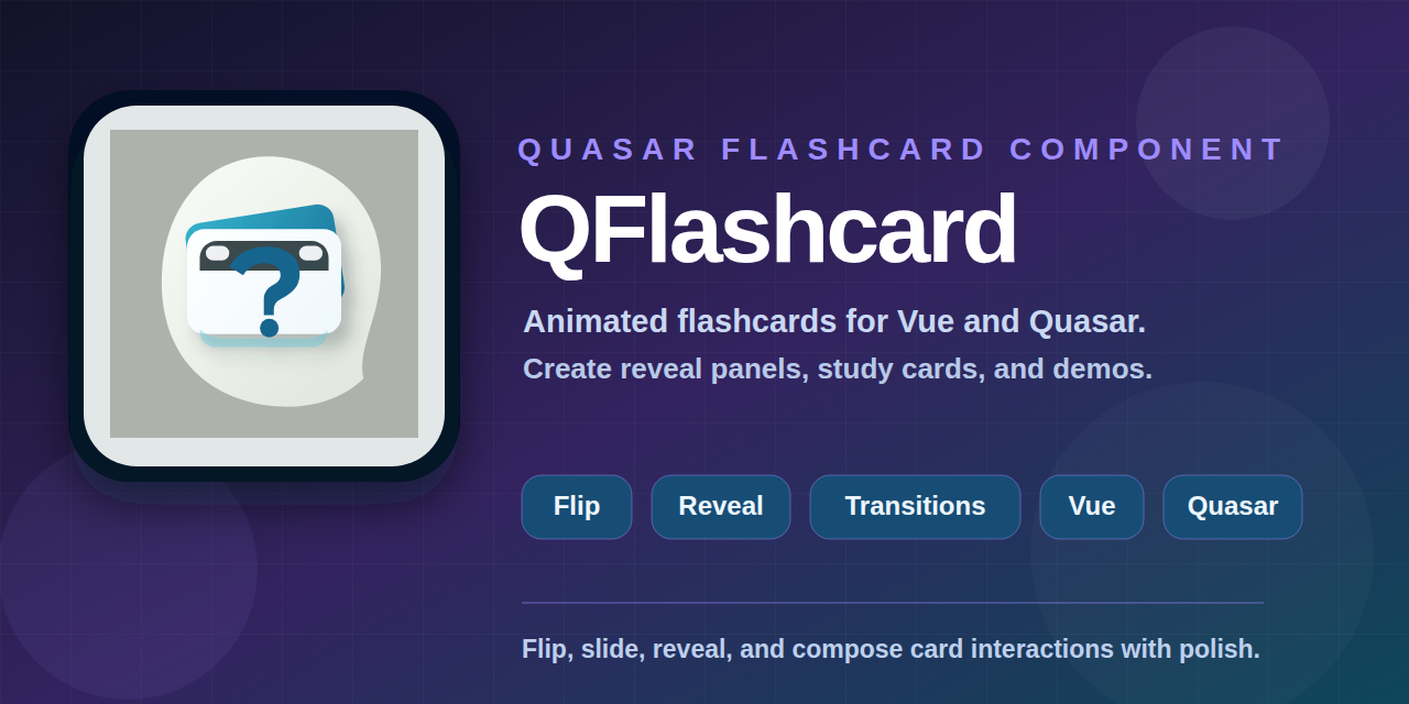 GitHub - quasarframework/quasar-ui-qflashcard: QFlashcard component for ...