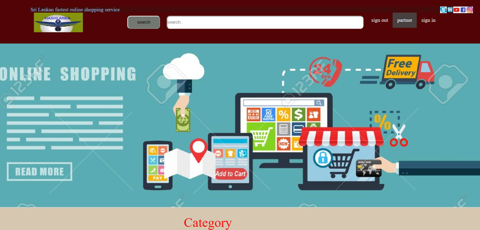 GitHub online shopping project