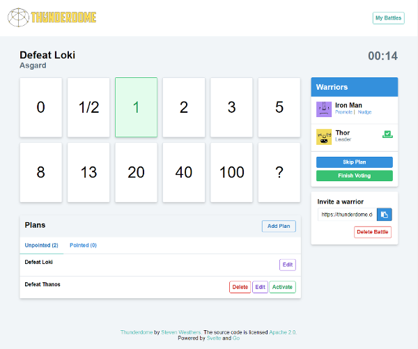 Planning poker online, Scrum poker