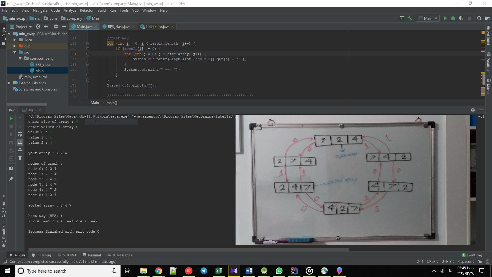 sort_array_with_min_number_of_swaps