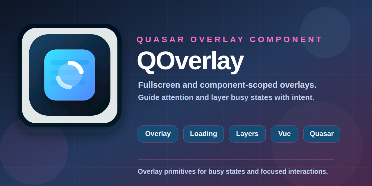 GitHub - quasarframework/quasar-ui-qoverlay: Overlays simplified · GitHub