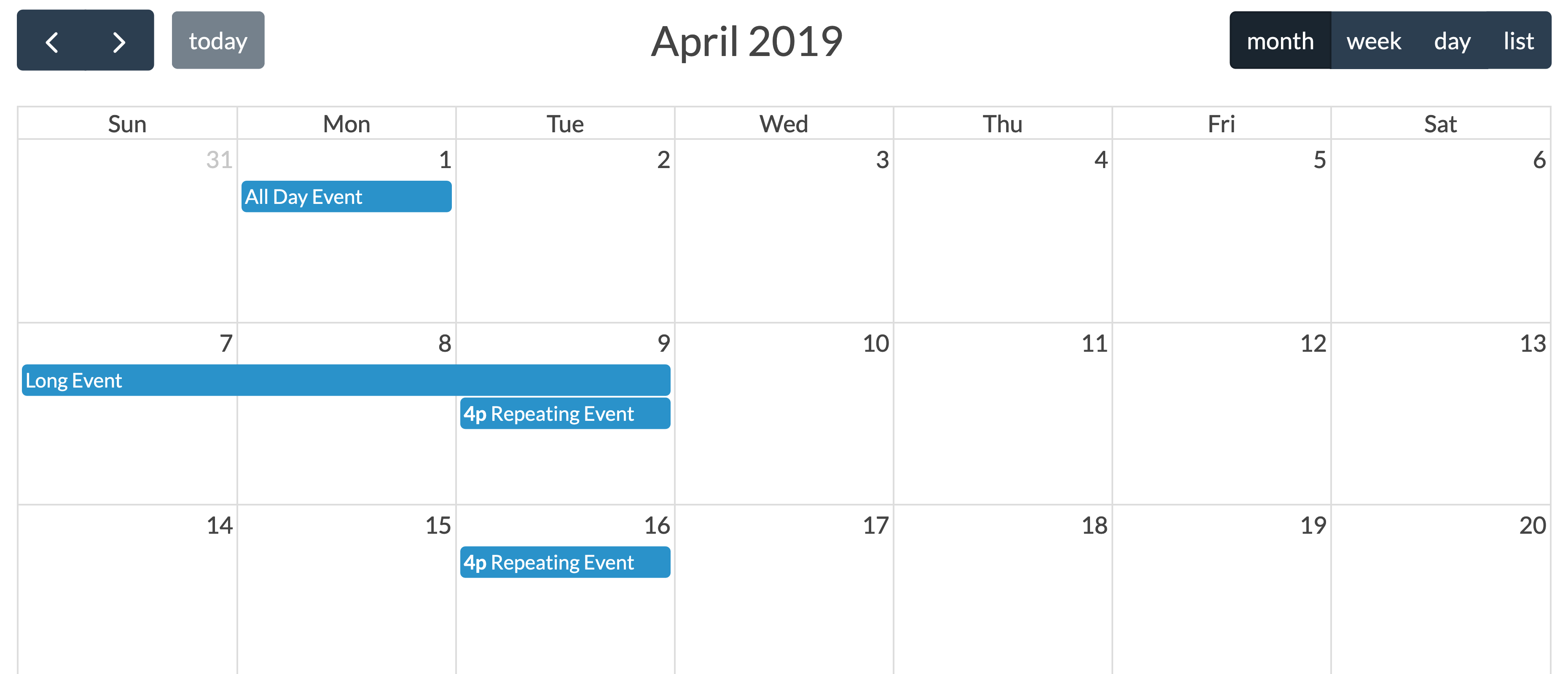 GitHub tattali/CalendarBundle Provides event calendar for your