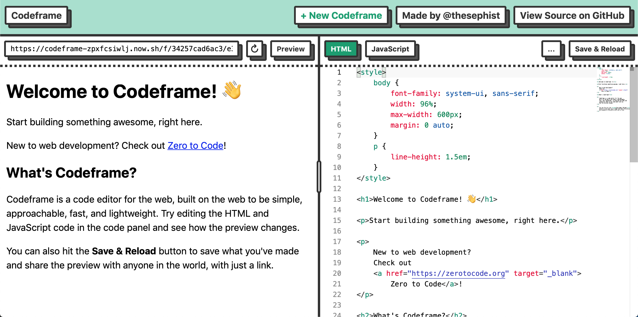 codeframe