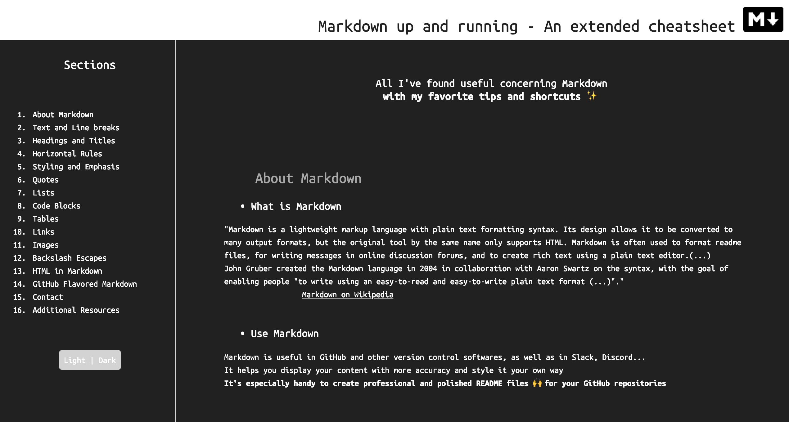 markdown-up-and-running