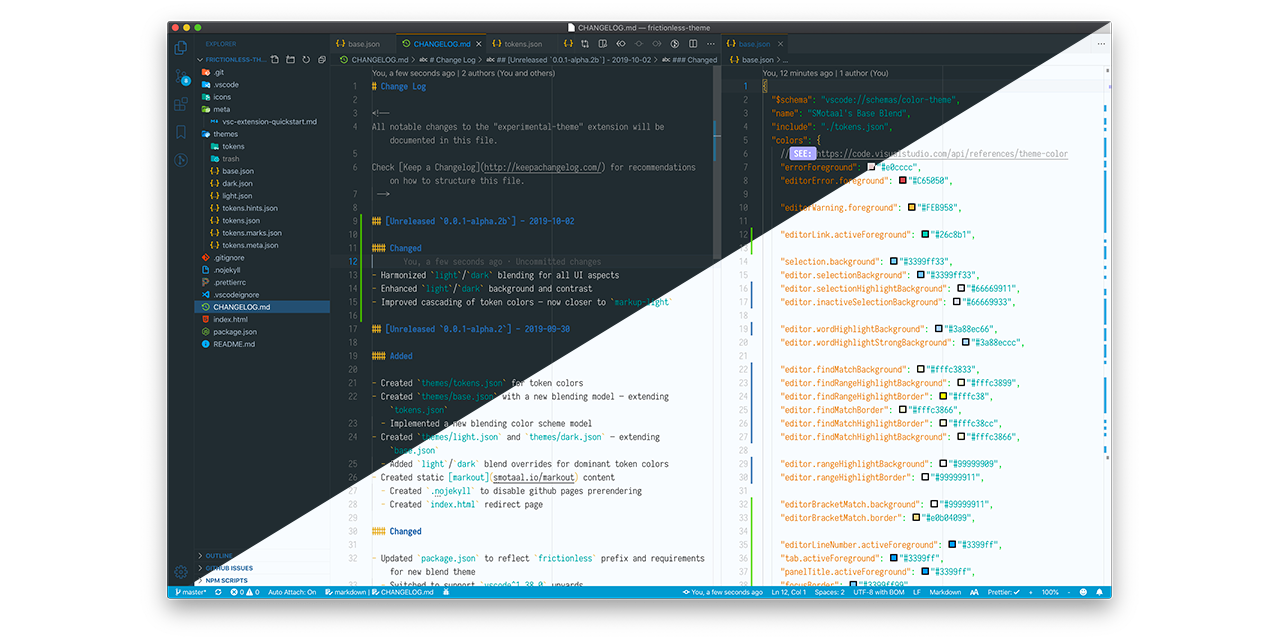 GitHub - SMotaal/vscode-frictionless-theme: SMotaal's Experimental ...
