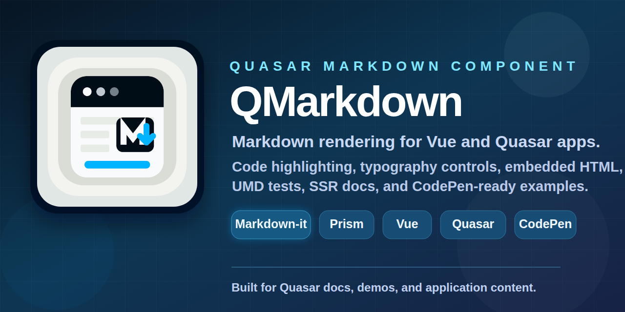 quasar-ui-qmarkdown