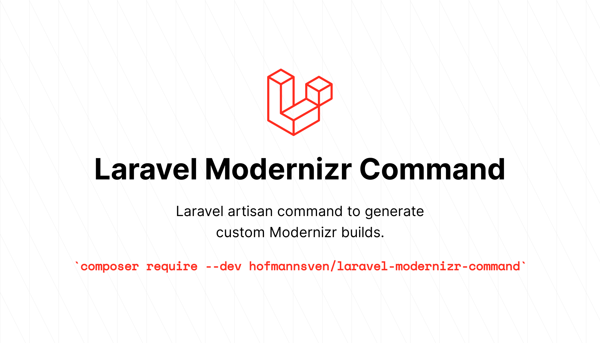 laravel-modernizr-command