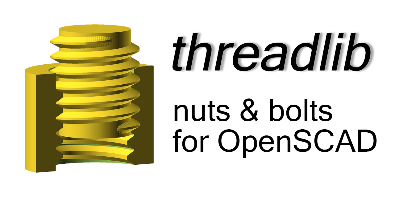 GitHub - adrianschlatter/threadlib: thread library for OpenSCAD