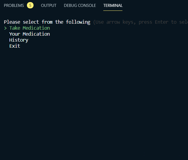 GitHub - CarlieHamilton/Terminal-Medication-Tracker: MVP Medication ...