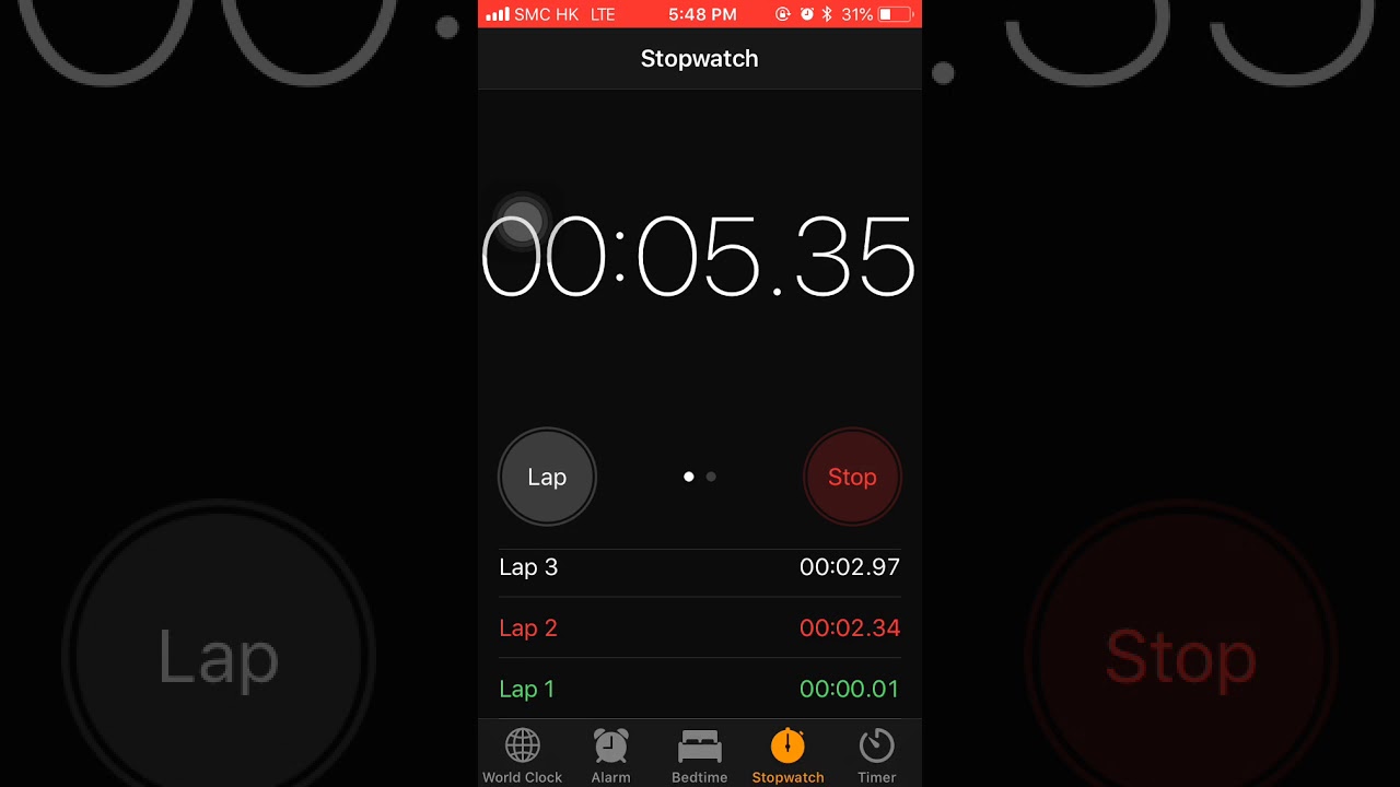 GitHub tobilastik/iphonestopwatchclone A stopwatch app built with