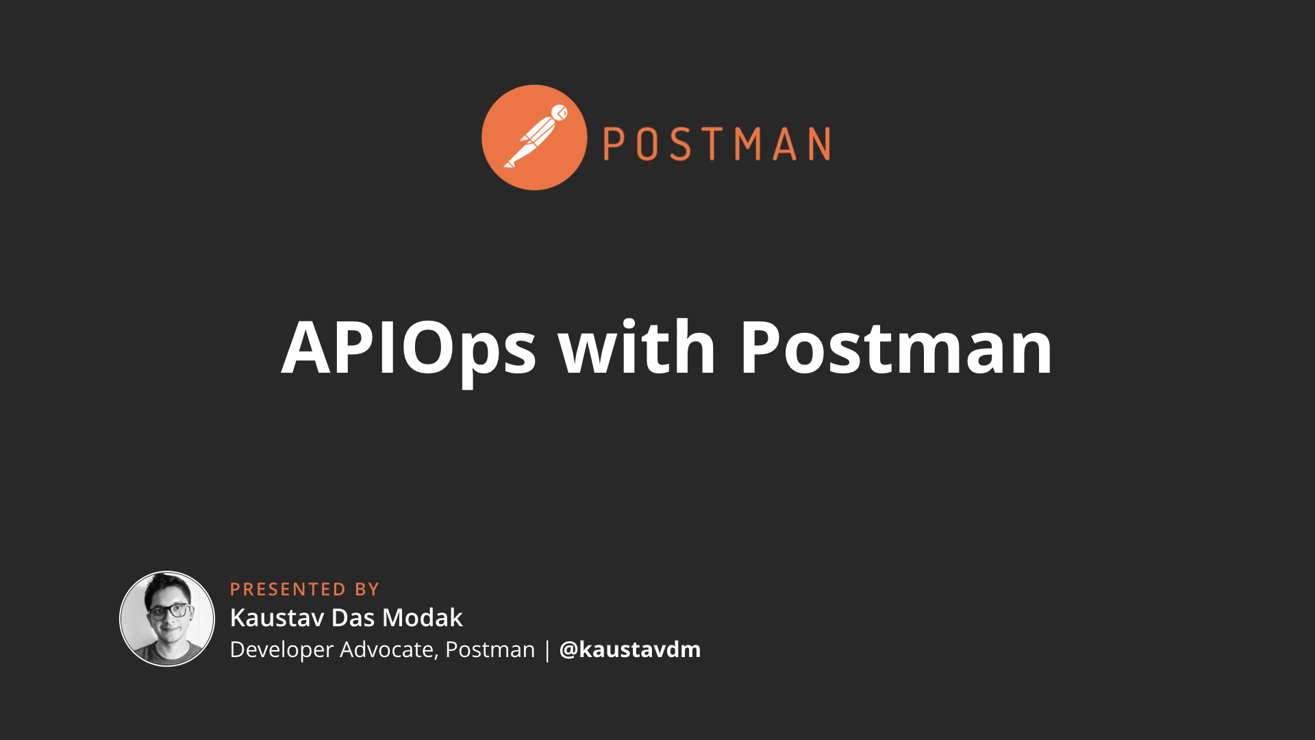 GitHub - kaustavdm/apiops-with-postman: Presentation on performing ...