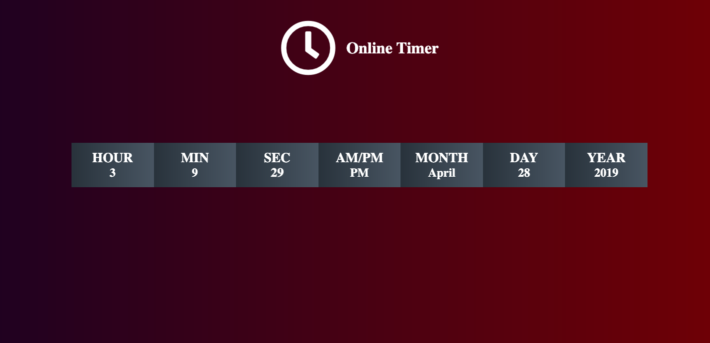 GitHub - batistaDev1113/timer: Online timer displaying the current date ...