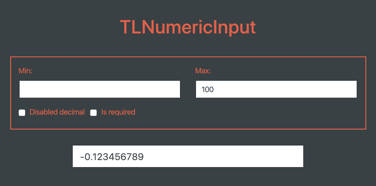 TLNumericInput