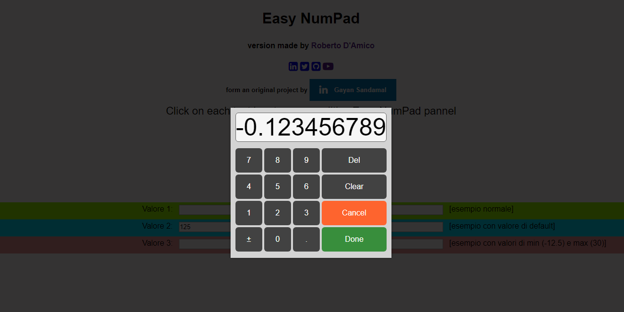 Github bobboteck easy numpad no jquery based soft number pad which