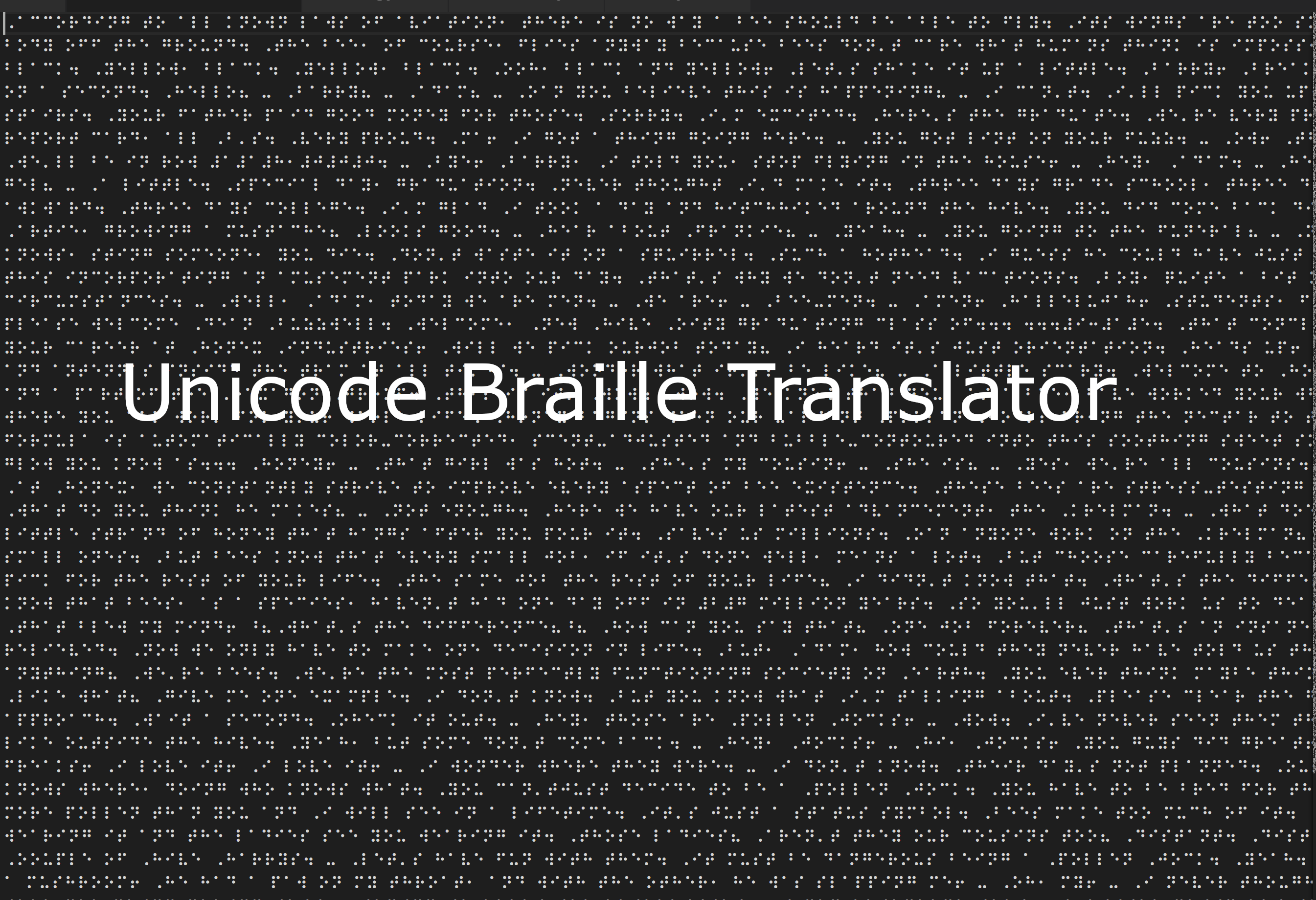brailletranslator · GitHub Topics · GitHub
