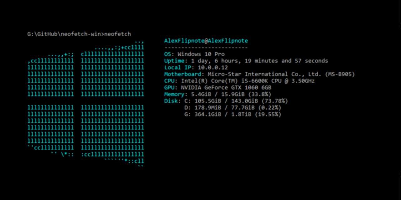 AlexFlipnote/neofetch-win