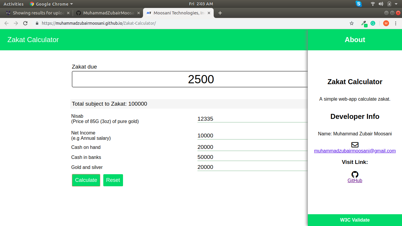 GitHub - muhammadzubairmoosani/Zakat-Calculator: Responsive Zakat ...