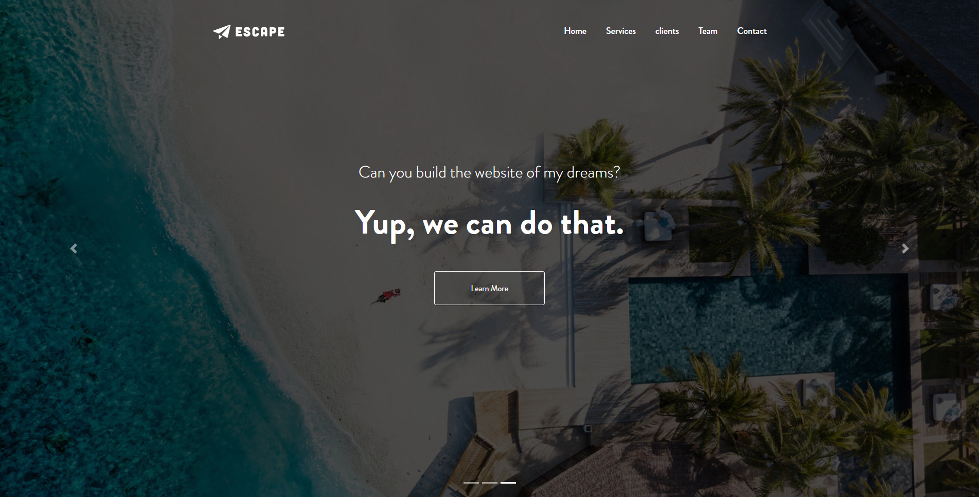 GitHub - Ahmed-Maruf/escape: A minimal bootstrap 4 template
