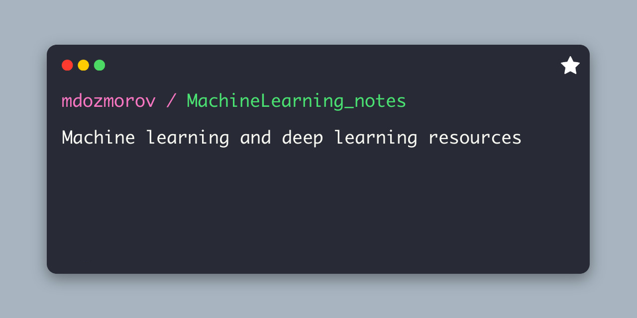 GitHub mdozmorov MachineLearning notes Machine learning and