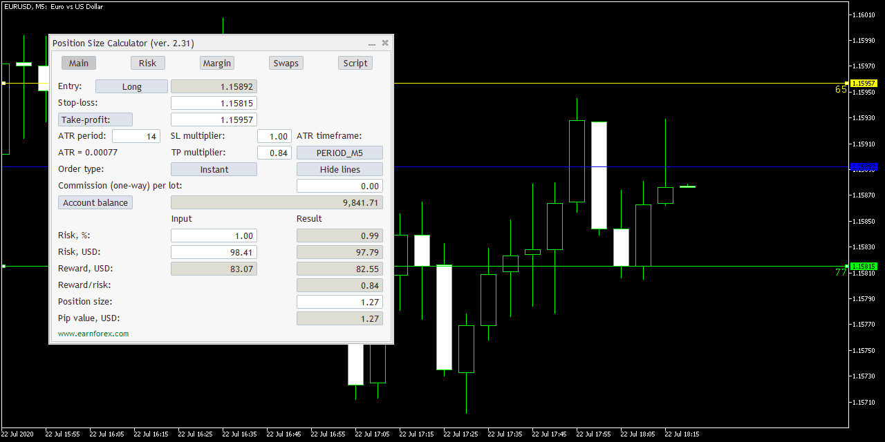 EarnForex/PositionSizer