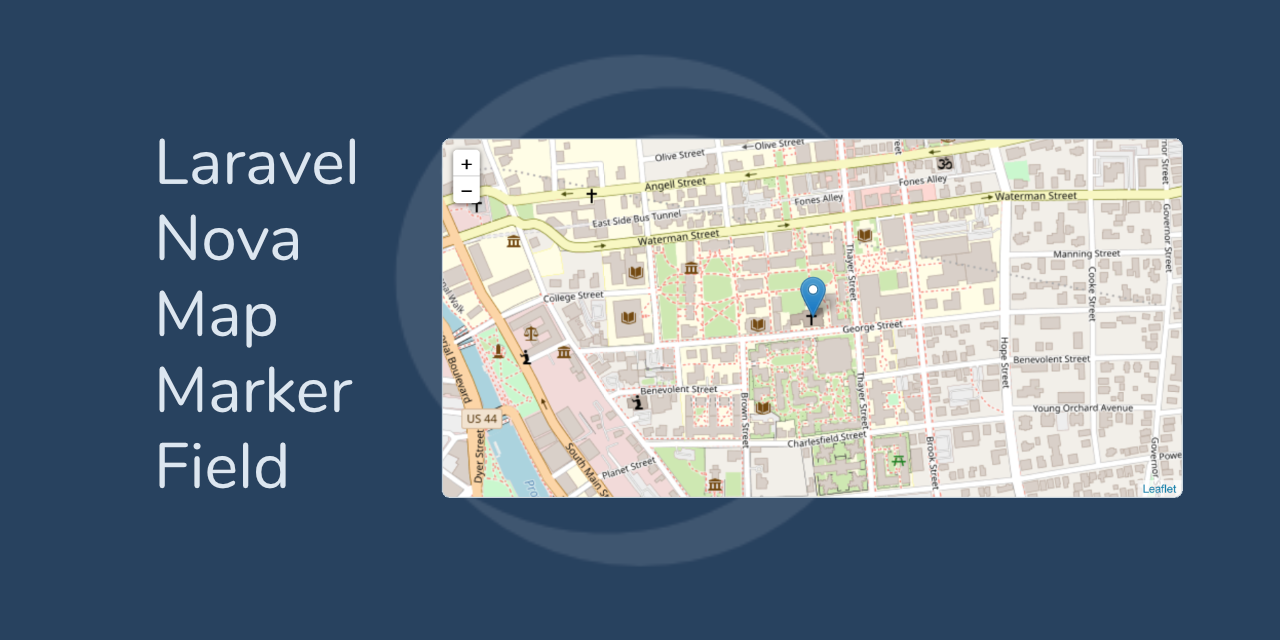 Map Marker Field for Laravel Nova masthead image.