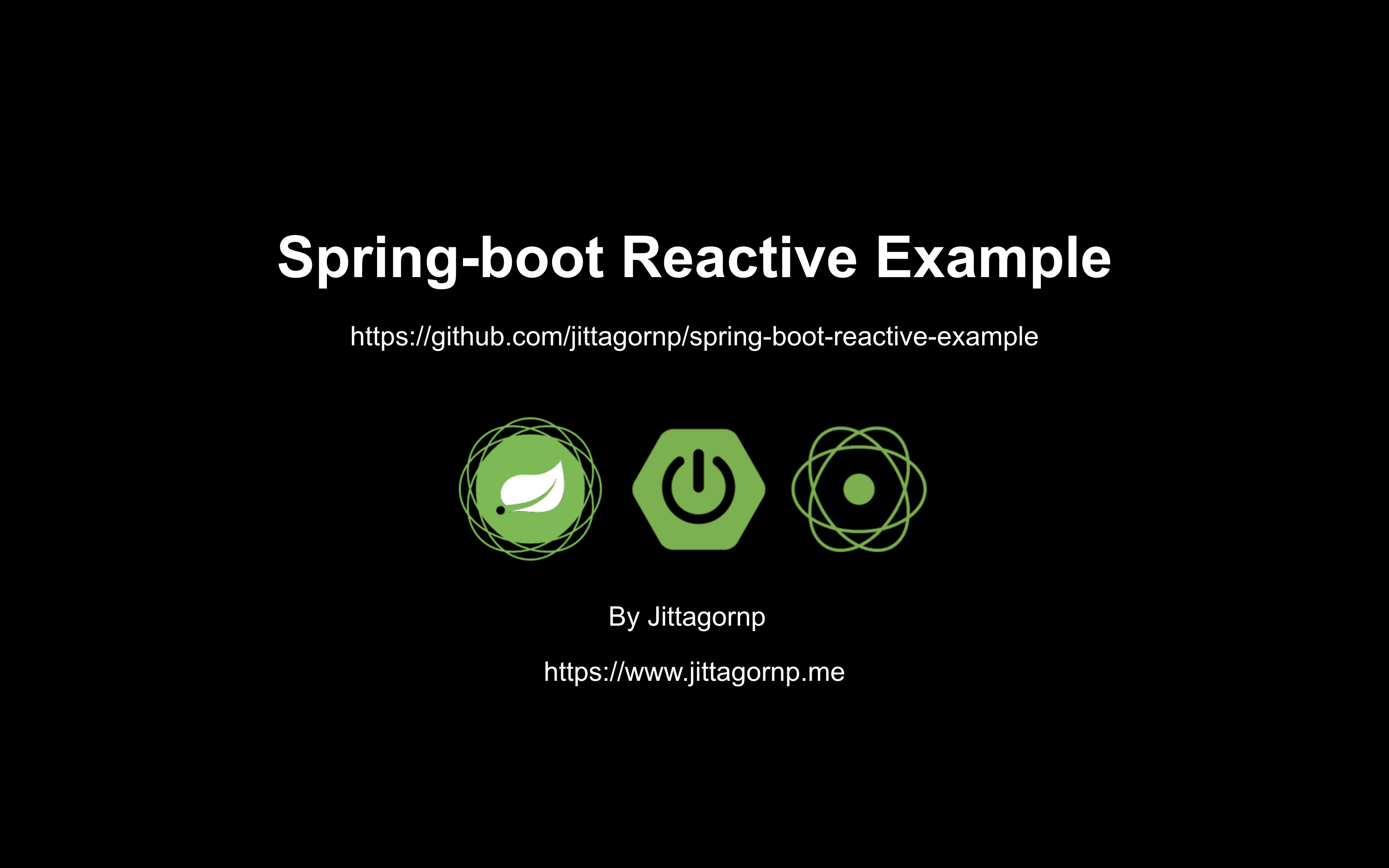 GitHub Jittagornp spring boot reactive example Java 