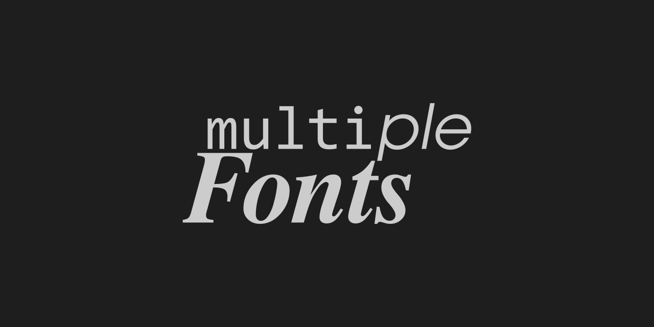 multiple-fonts