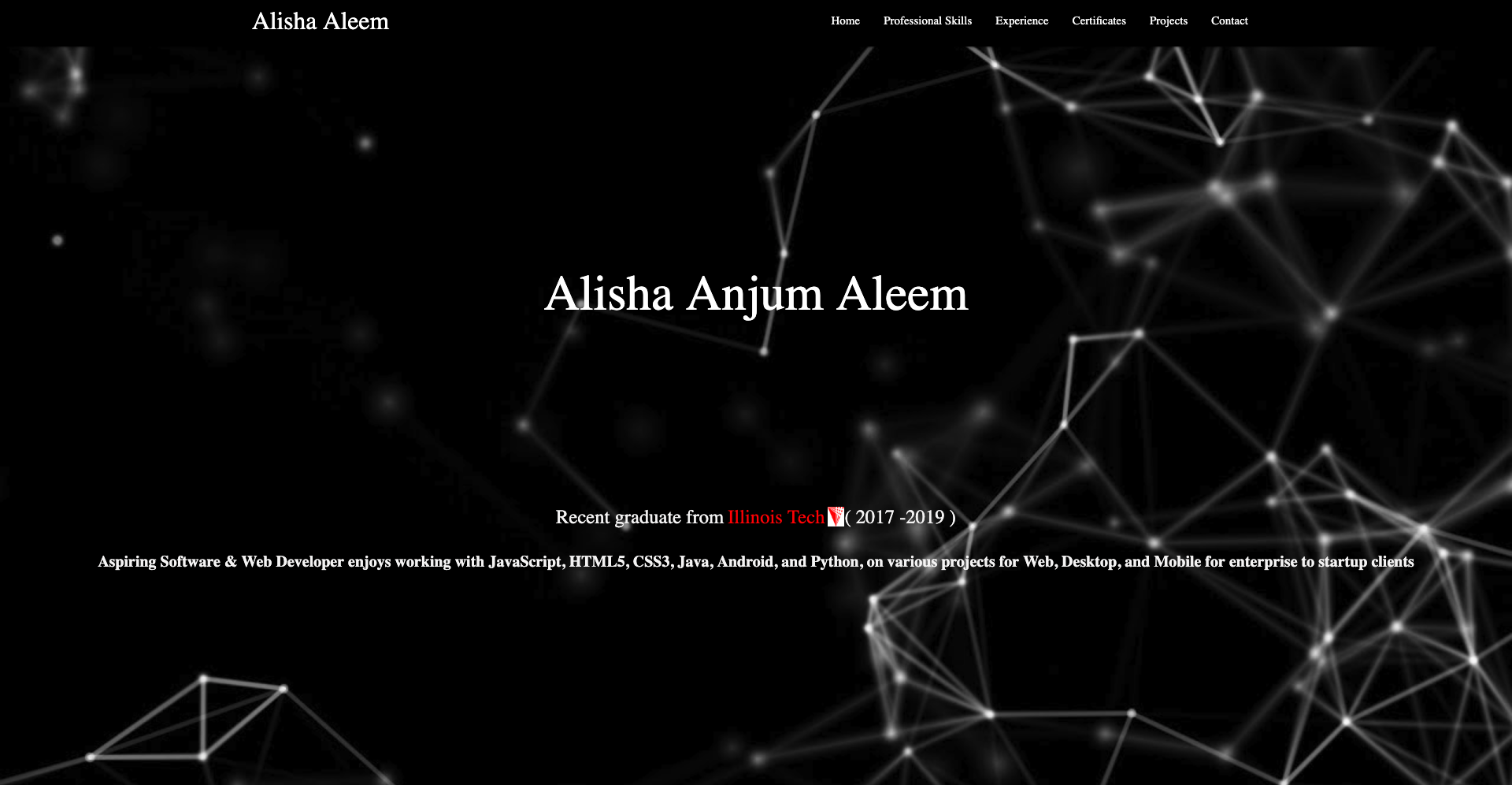 GitHub - alishaaleem/AlishaAleem.github.io: Angular based Portfolio