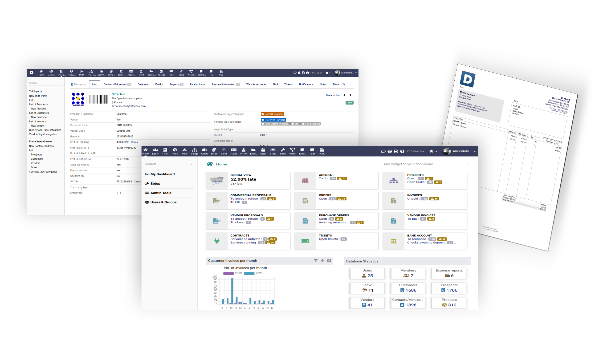 GitHub - Dolibarr/dolibarr: Dolibarr ERP CRM is a modern software package  to manage your company or foundation's activity (contacts, suppliers,  invoices, orders, stocks, agenda, accounting, ...). It is open source  software (written