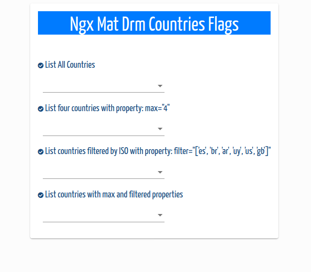 GitHub Angular library to list the