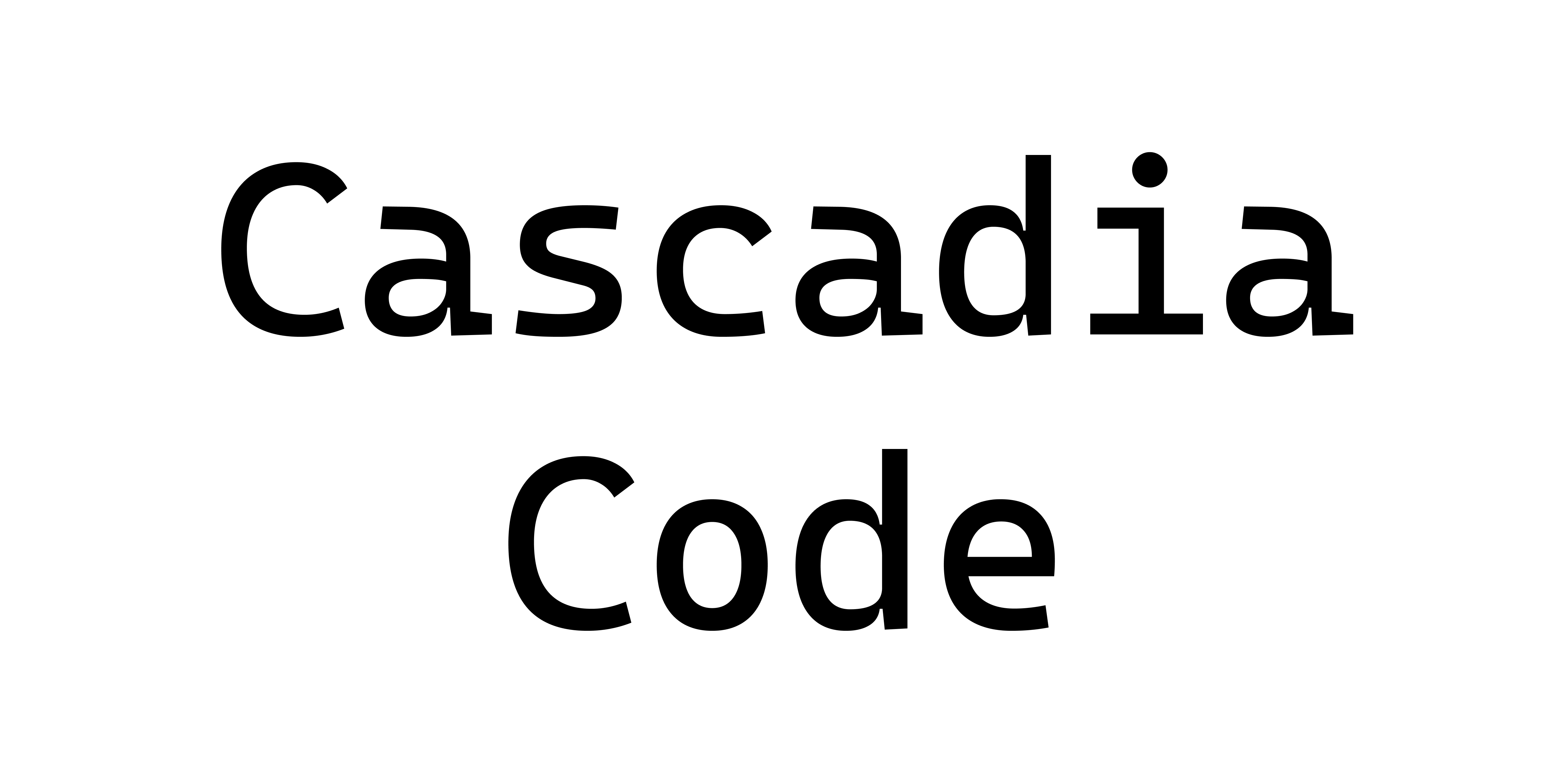 Cascadia is a fun new coding font that comes bundled with Windows Terminal, and is now the default font in Visual Studio as well. Enabling stylistic s