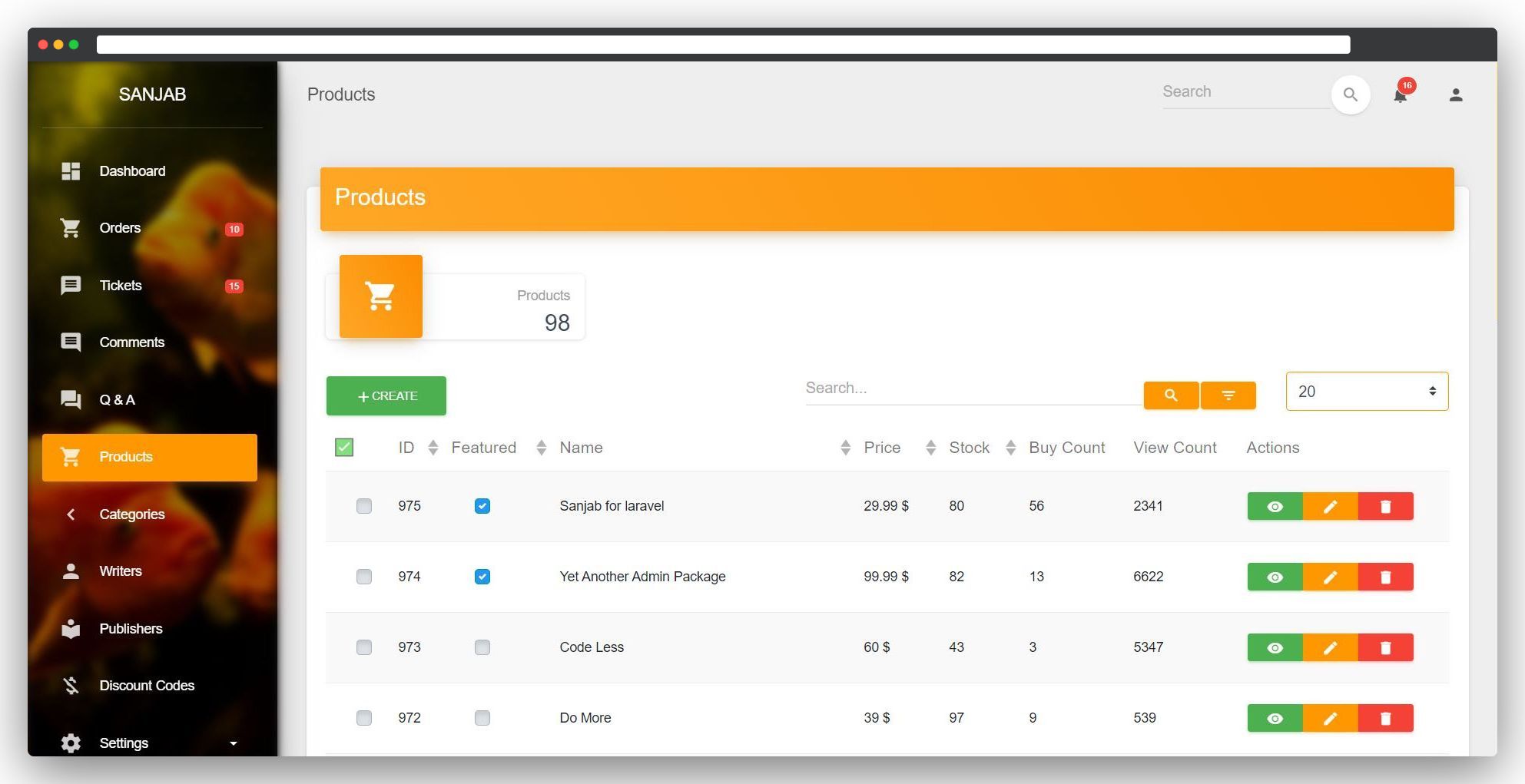 GitHub - sanjabteam/sanjab: Admin panel package that I using for my ...