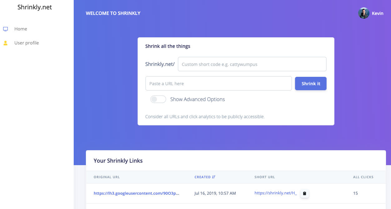 shrinkly-url-shortener