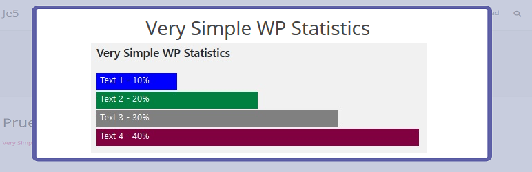 GitHub - jschaves/very-simple-wp-statistics-bars