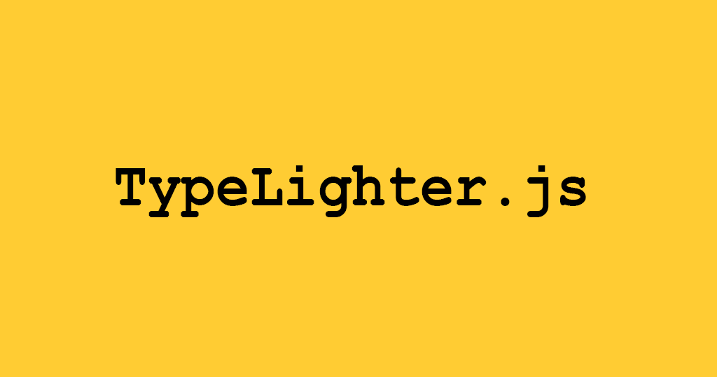 typelighterjs-typewriter