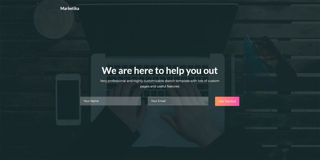 GitHub - T0rgeir/Marketika-Landing-Page
