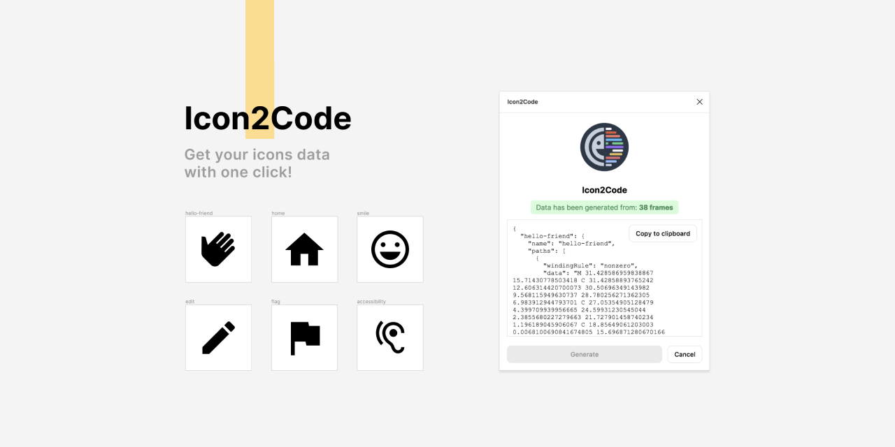 icon2code