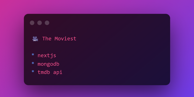 GitHub - ltatarev/the-moviest: 🎥 NextJS application for browsing movies ...