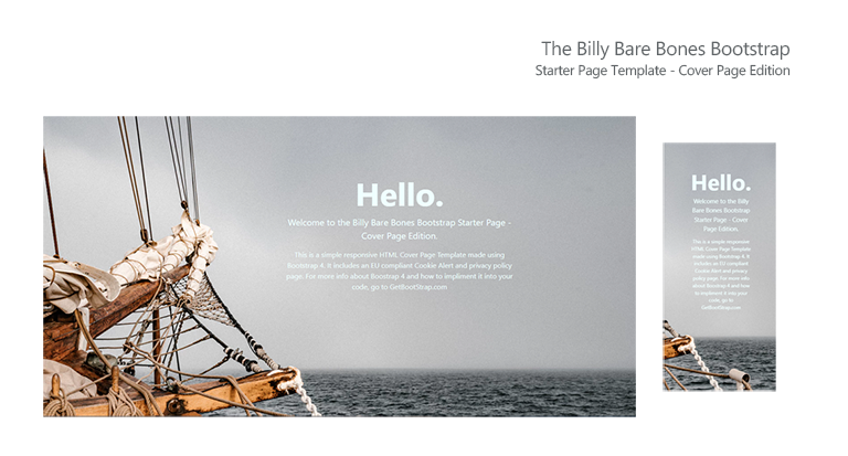 the-billy-bare-bones-bootstrap-page