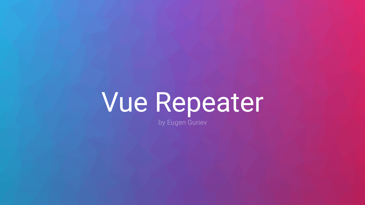 vue-repeater