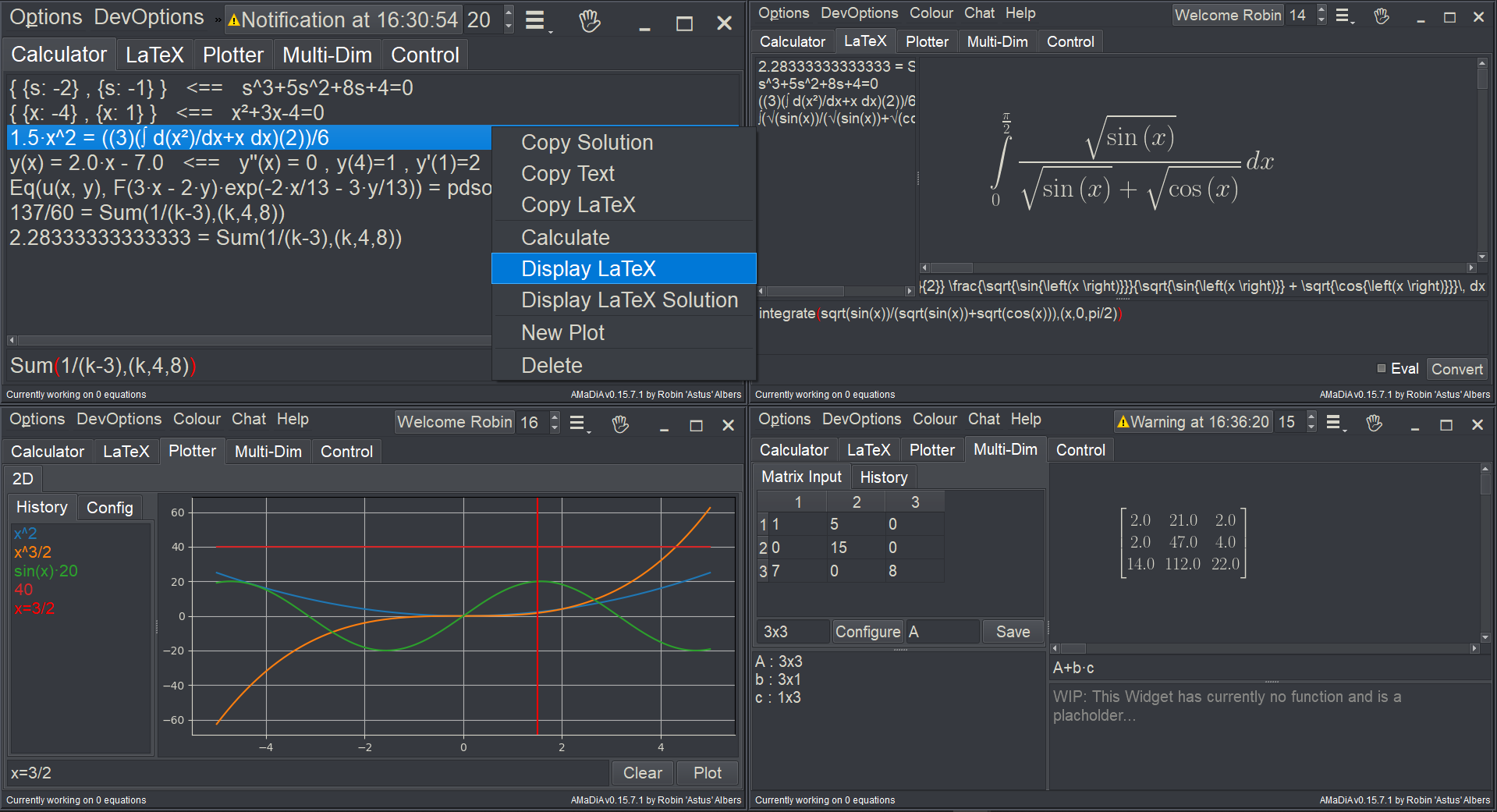 Web 2.0 scientific calculator