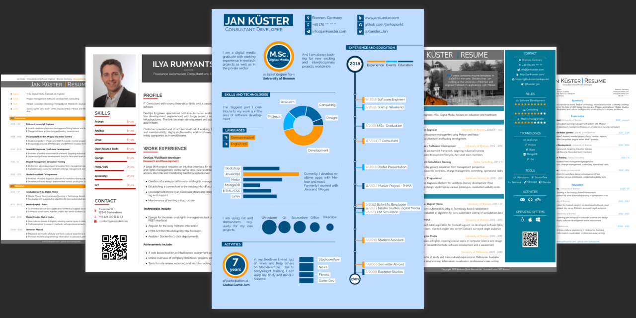 Free Academic Cv Latex Template Github