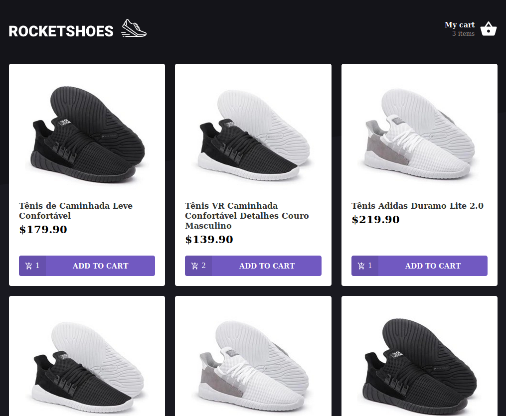 GitHub - Artenes/rocketseat-bootcamp-rocketshoes: E-commerce for shoes ...