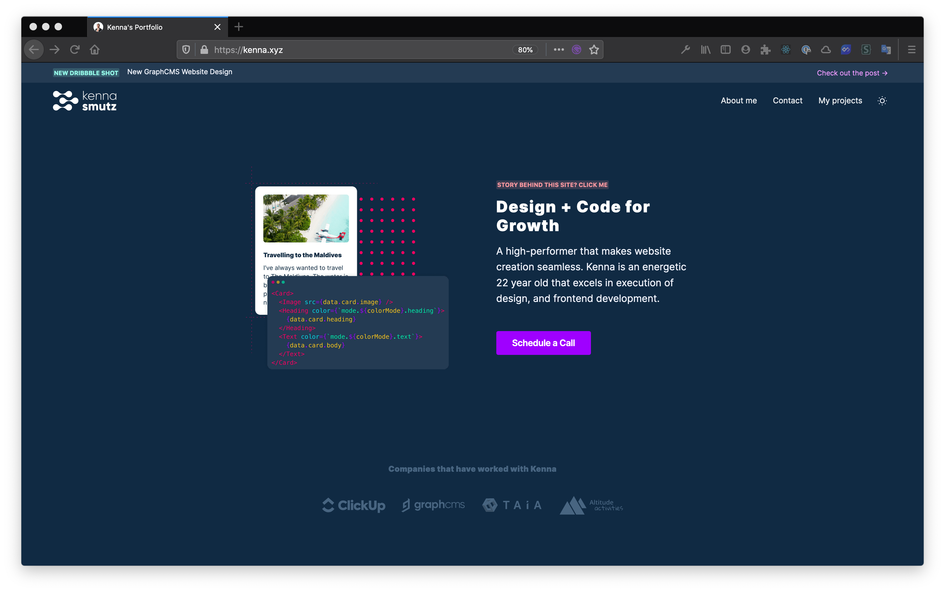 GitHub - KenzoBenzo/personal-portfolio: My personal portfolio in a site.