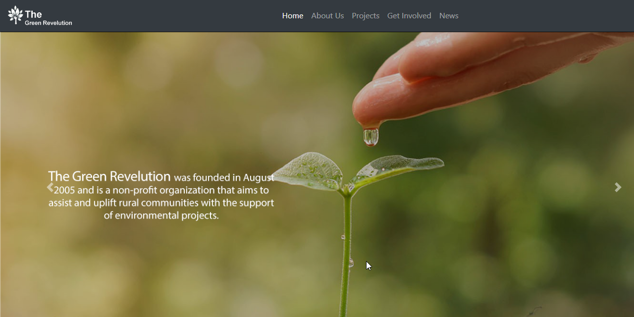 GitHub - SumanOfficial/Green--Revolution: A website on a NGO , Green ...