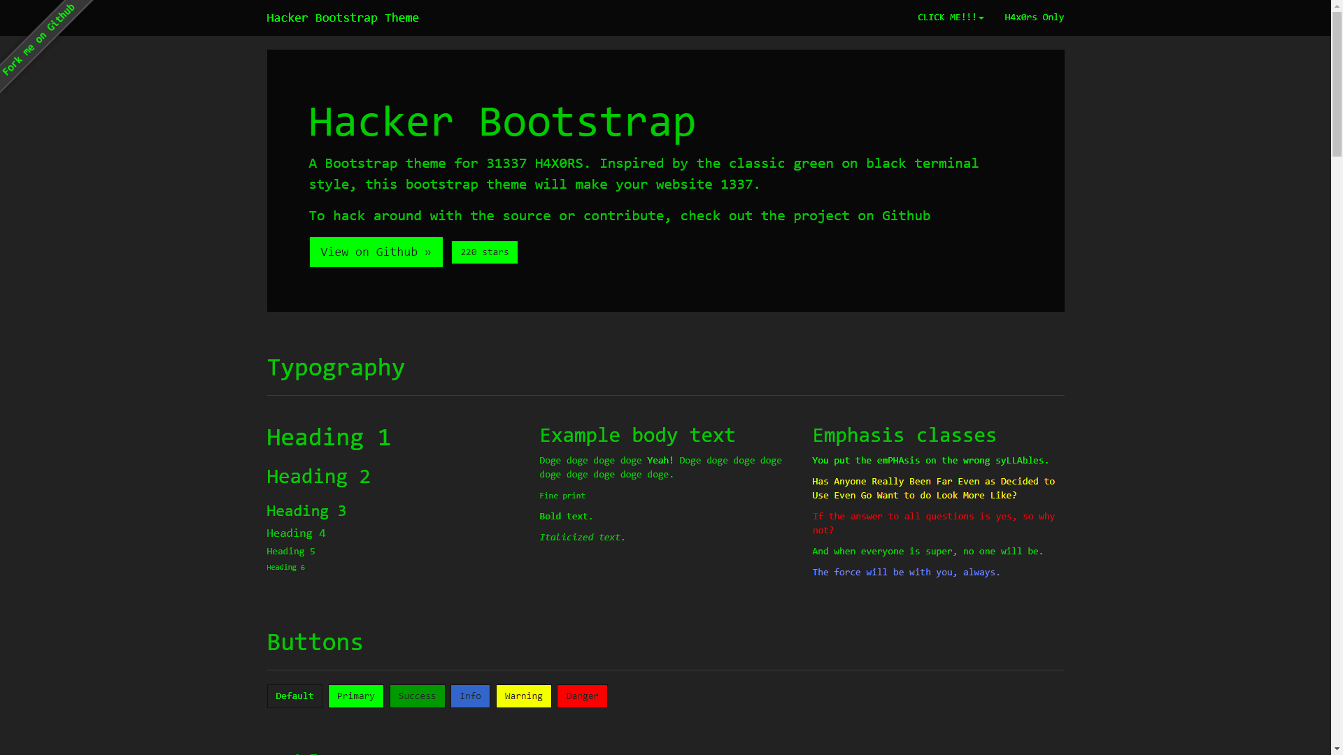 Hacker-Bootstrap-Template