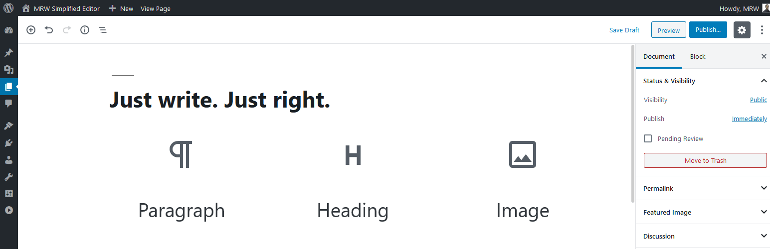 mrw-simplified-editor-wordpress