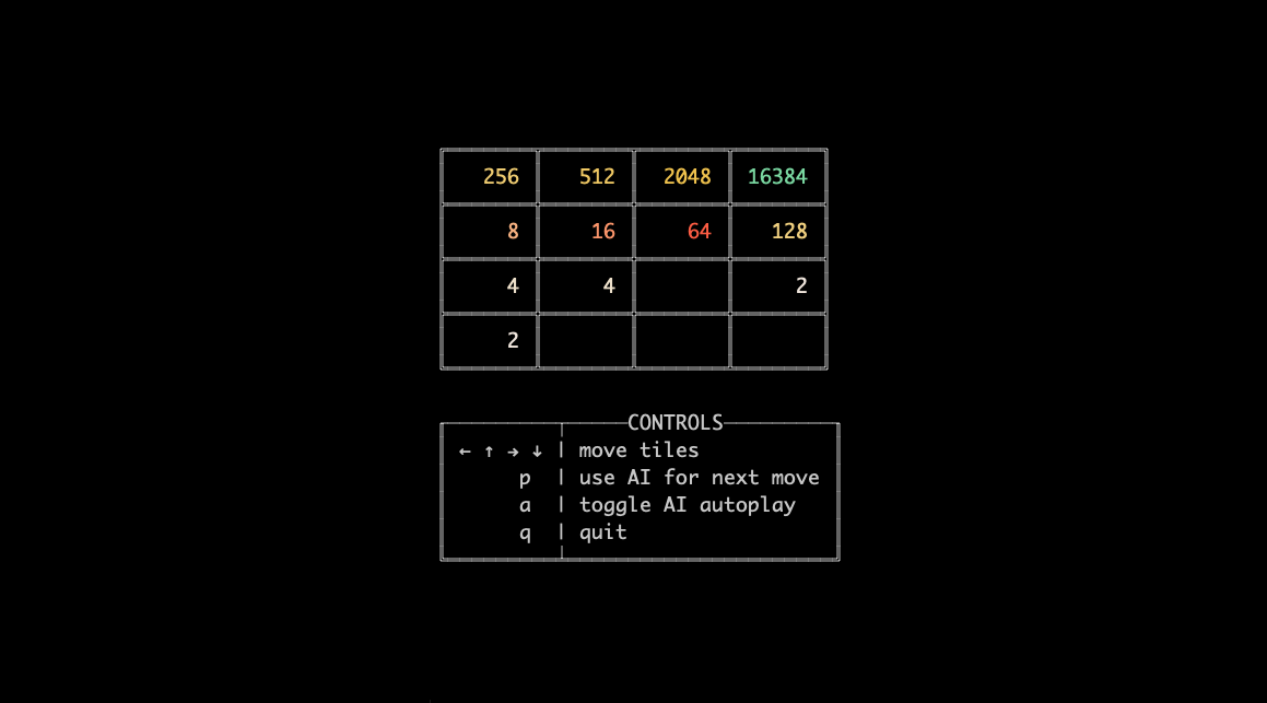 GitHub - mevdschee/2048.c: Console version of the game 2048 for