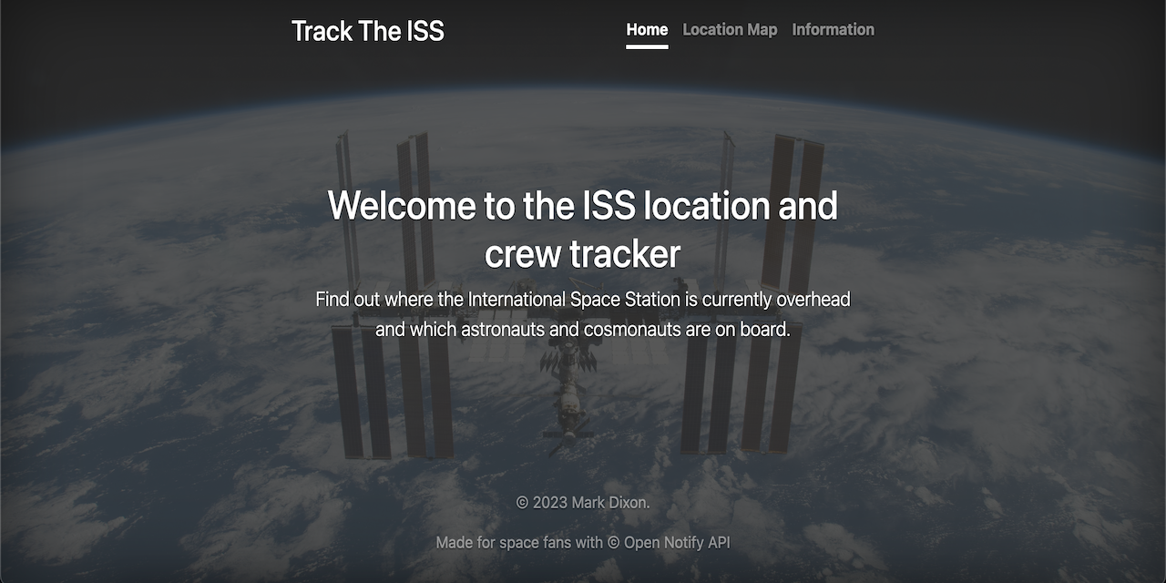 GitHub - ForeverThinking/ISSTrackerInfo: A web app that tracks the ISS ...
